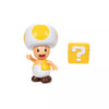 SUPER MARIO 4INCH Yellow Toad with Question Block