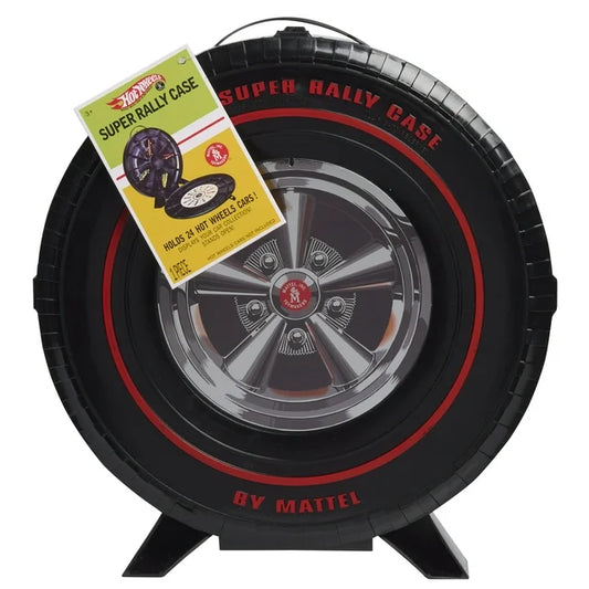 Hot Wheels Super Rally Car Case, Holds 24 Cars, Cars Sold Separately, for Boys and Girls, Ages 3 and up
