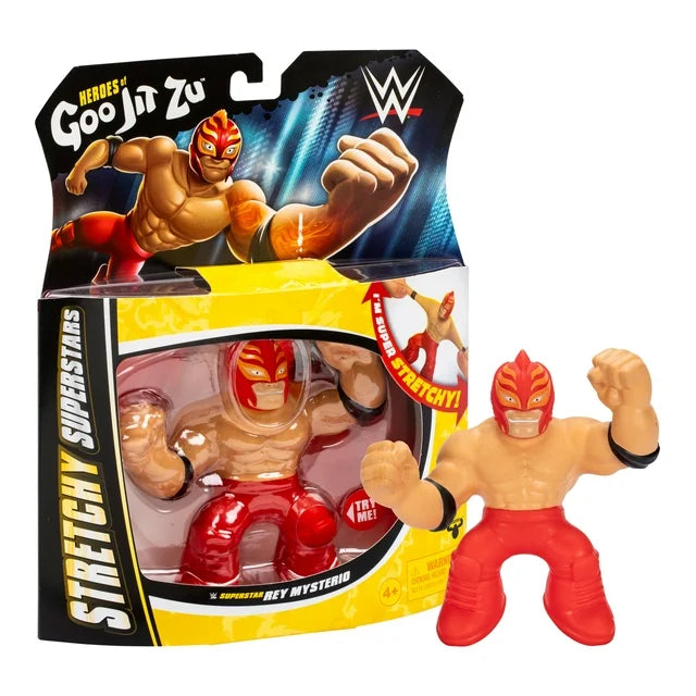 Heroes of Goo Jit Zu WWE Stretchy Superstars Rey Mysterio, Stretchy Action Figure, Ages 4+ - Fashions for Home