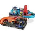 Hot Wheels Ultra Hots Sto & Go Track Set, 5 Die-Cast Cars, Ages 3+, 36" x 24" x 12", Plastic