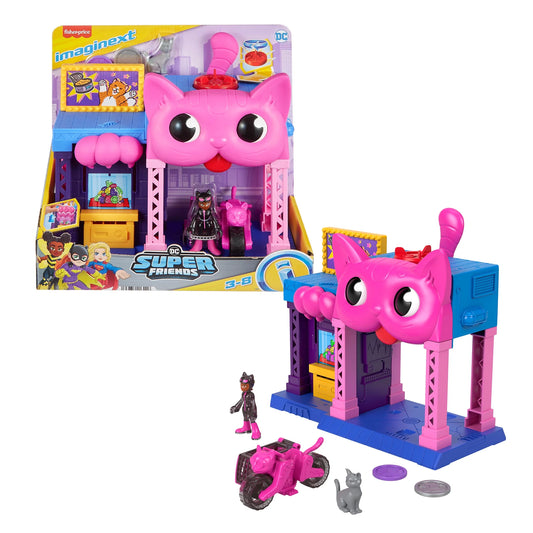 Imaginext DC Super Friends Catwoman Playhouse Playset with Figure & Accessories for Kids