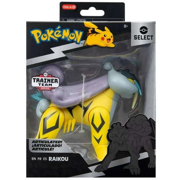 Jazwares Pokemon Trainer Team Series Raikou Action Figure, Multicolor Fashions for Home