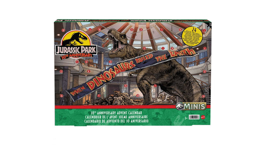 Jurassic World 30th Anniversary Holiday Advent Calendar Mini Dinosaur Figure Set