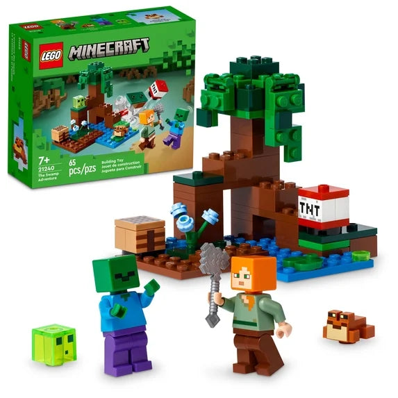LEGO Minecraft The Swamp Adventure 21240 Building Toy Set (65 Pieces) Fashions for Home