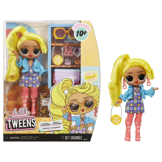 LOL Surprise Tweens Fashion Doll Hana Groove with 10+ Surprises, Multicolor, Ages 4+