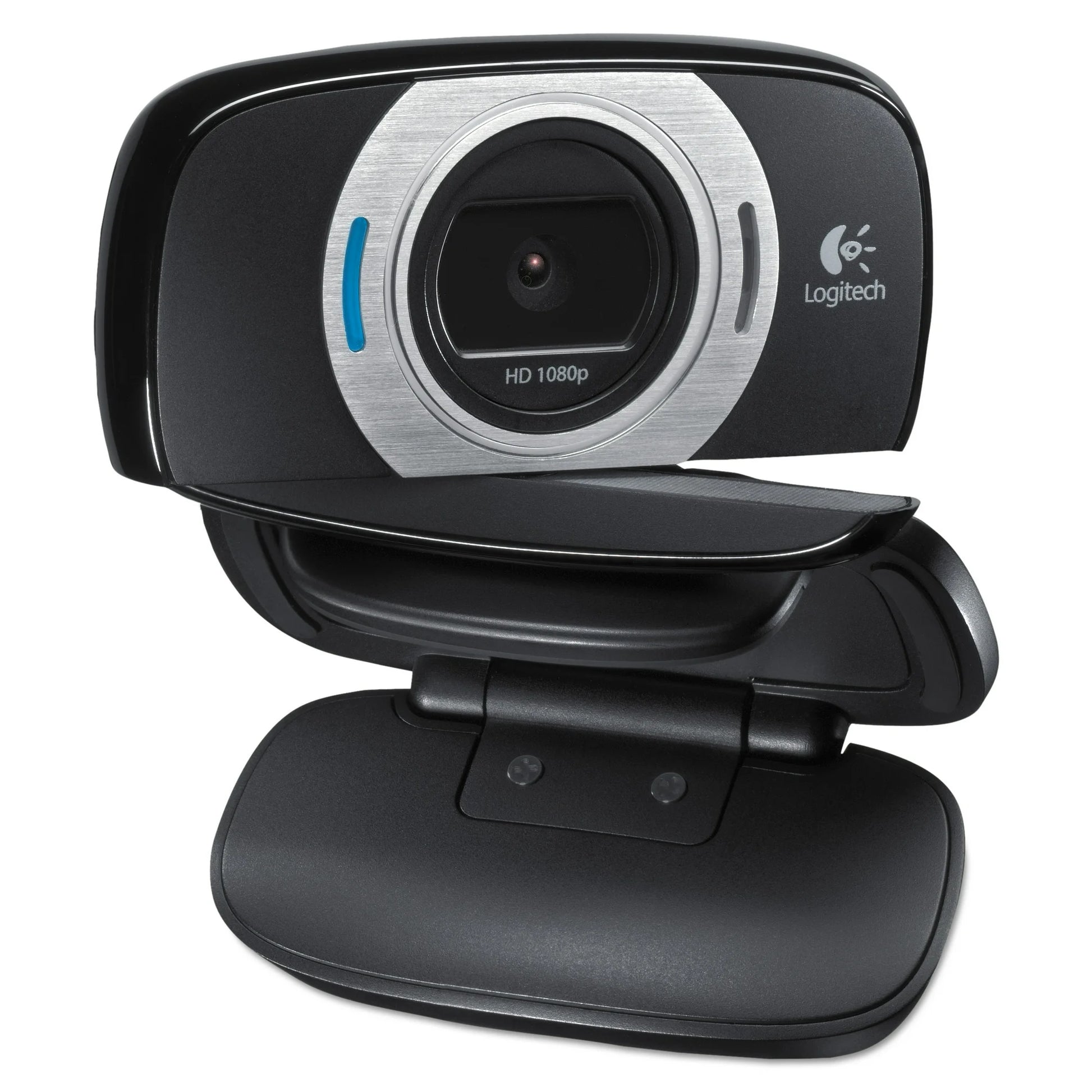Logitech HD Laptop Webcam C615 with Fold-and-Go Design, 360-Degree Swivel, 1080p Camera Fashions for Home