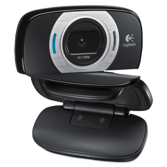 Logitech HD Laptop Webcam C615 with Fold-and-Go Design, 360-Degree Swivel, 1080p Camera Fashions for Home
