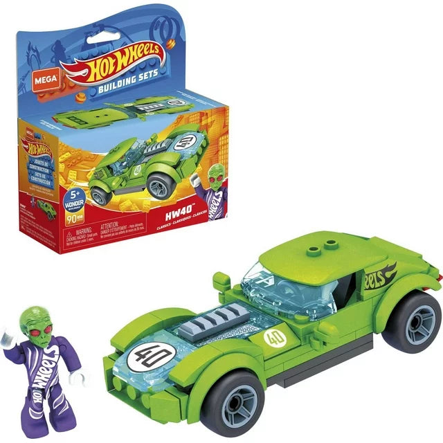 MEGA Hot Wheels HW40 building set with 90 pieces