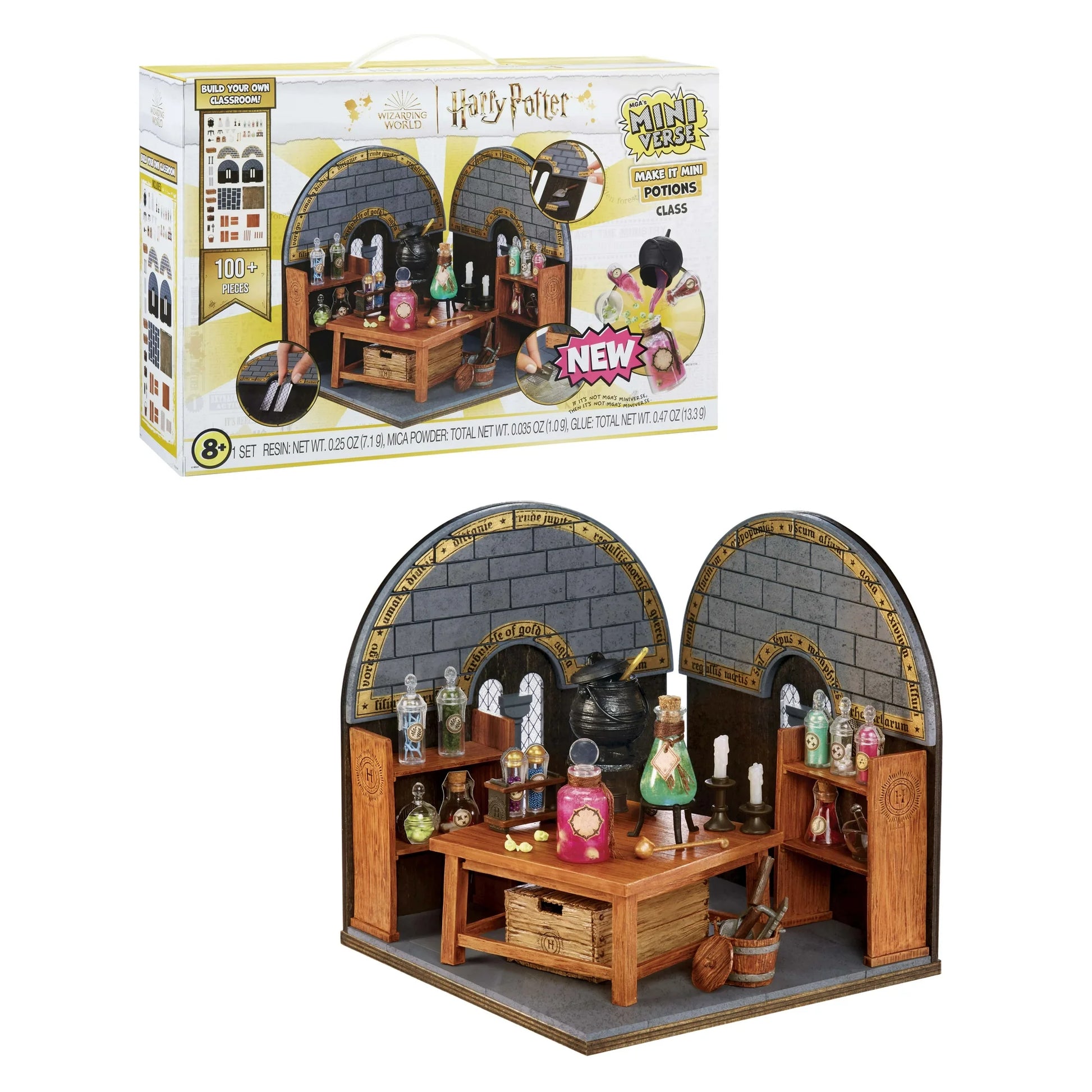 MGA's Miniverse Make It Mini Potions Class, Harry Potter Mini Collectibles, Building Set, 100+ Pieces, DIY, Resin, 8+ Fashions for Home