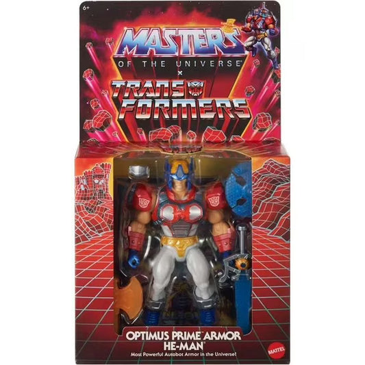 Masters of the Universe X Transformers Optimus Prime Armor He-Man Action Figure Fashions for Home