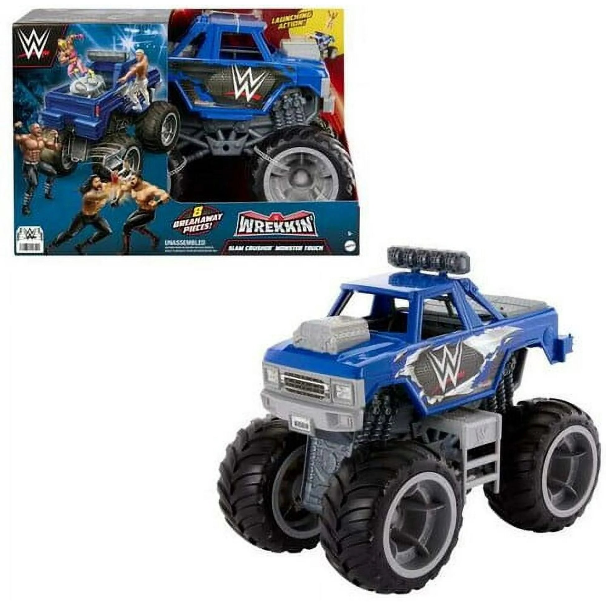 Mattel WWE Vehicle Wrekkin Slam Crusher Monster Truck Fashions for Home
