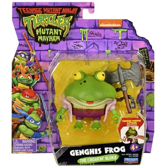 Teenage Mutant Ninja Turtles: Mutant Mayhem 4” Genghis Frog Basic Action Figure by Playmates Toys