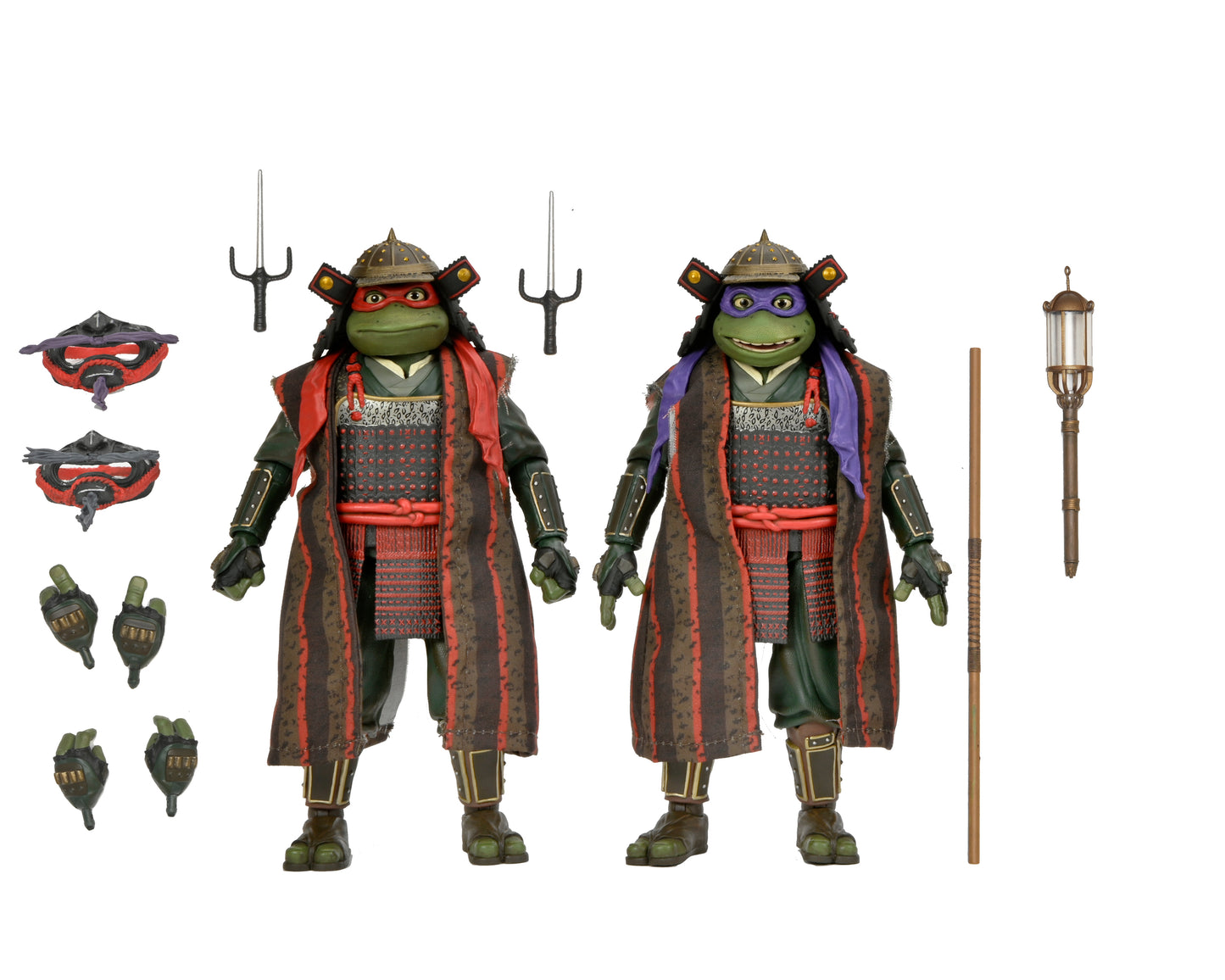 Teenage Mutant Ninja Turtles 3 (Movie) - Turtles in Time - 7" Scale Action Figures - Donatello & Raphael 2 Pack - Fashions for Home