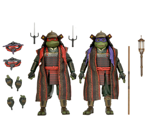 Teenage Mutant Ninja Turtles 3 (Movie) - Turtles in Time - 7" Scale Action Figures - Donatello & Raphael 2 Pack - Fashions for Home