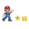 Nintendo Super Mario Jakks Gold Collector Series - Star Power Mario Action Figure Set with Super Star and Question Block, 3 Pieces