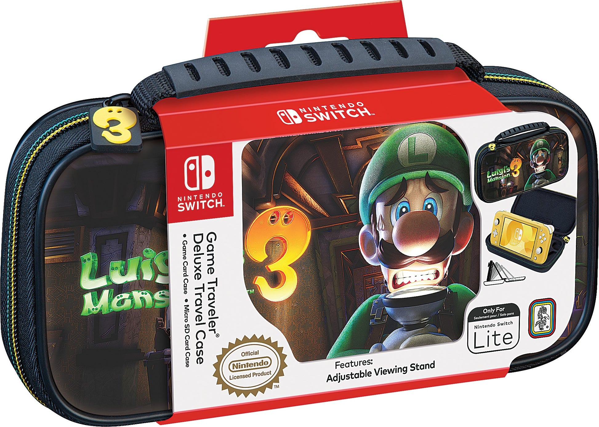 Nintendo Switch Lite Game Traveler Deluxe Luigis Mansion 3 Travel Case - Fashions for Home