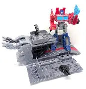 Transformers Earthspark Optimus Prime Battle Base Trailer Fashions for Home