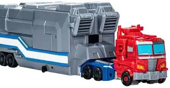 Transformers Earthspark Optimus Prime Battle Base Trailer Fashions for Home
