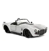Big Time Muscle 1:24 1965 Shelby Cobra 427 S/C Die-cast Car White/Black Stripes Play Vehicles Fashions for Home