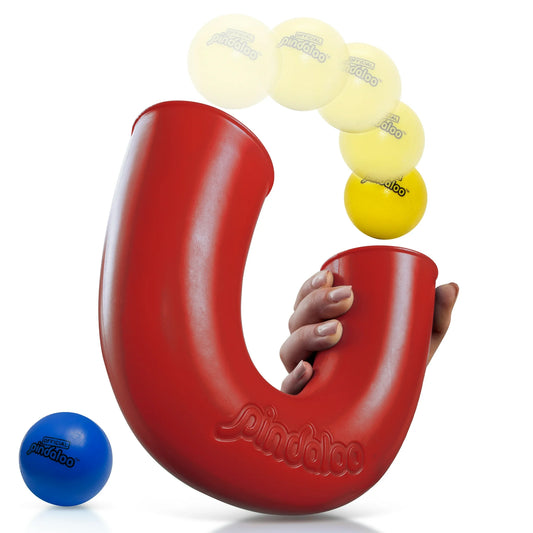 Pindaloo Juggling Tube Skill Game for Kids and Teens, Indoor Outdoor Fun Activity, Red Fashions for Home