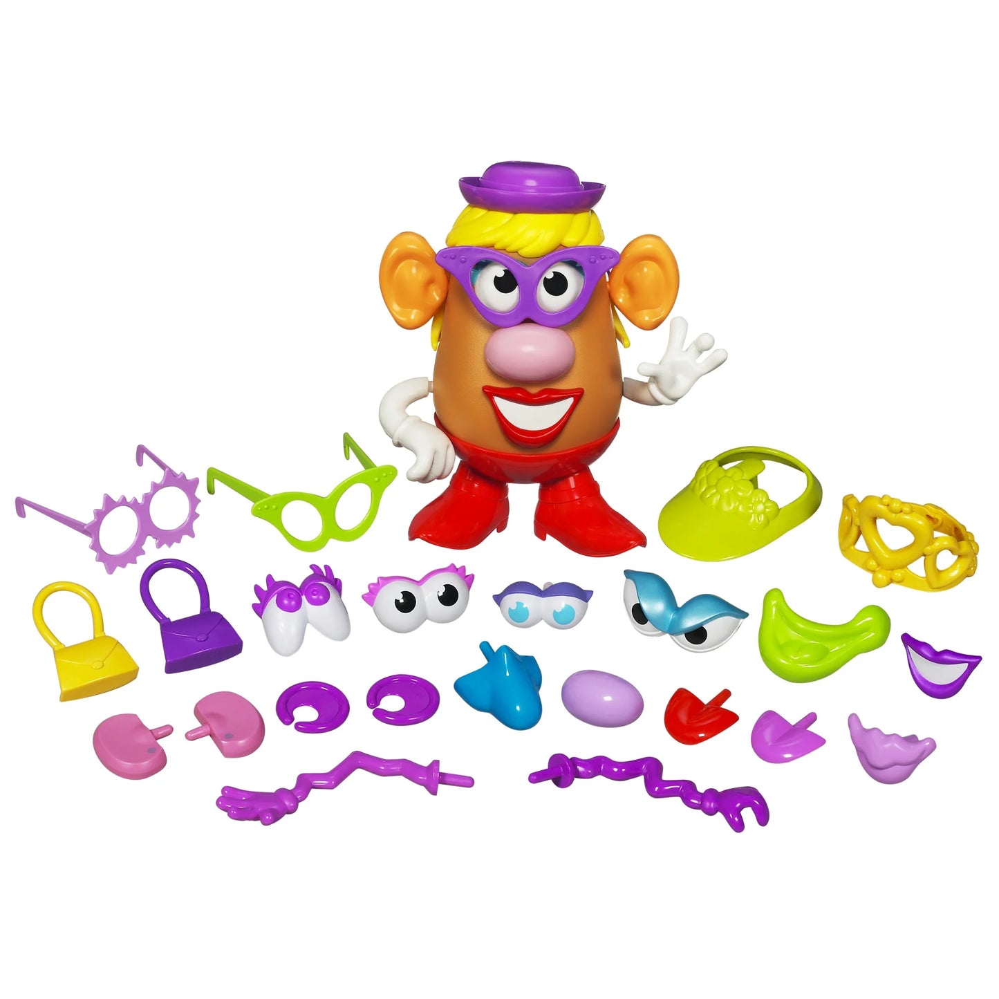 Playskool Mrs. Potato Head Silly Suitcase Parts and Pieces Toddler Toy for Kids Fashions for Home