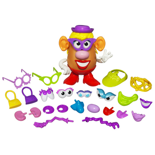 Playskool Mrs. Potato Head Silly Suitcase Parts and Pieces Toddler Toy for Kids Fashions for Home
