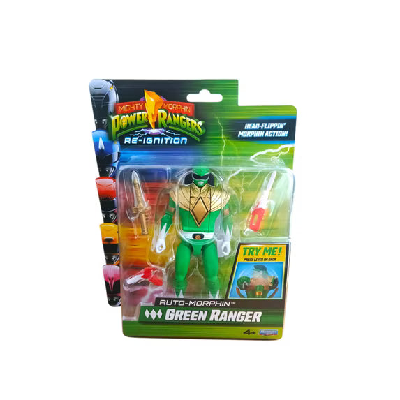 Power Rangers Re-Ignition 6" Action Figure Auto Morphin - Green Ranger Fashions for Home