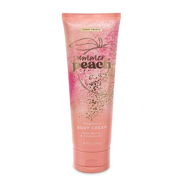 Scent Theory Hand and Body Cream, Summer Peach, 8 oz - Fashions for Home