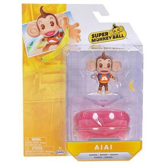 Sega 4 inch Tall Action Figure Monkey Ball AiAi with 22 Points of Articulation