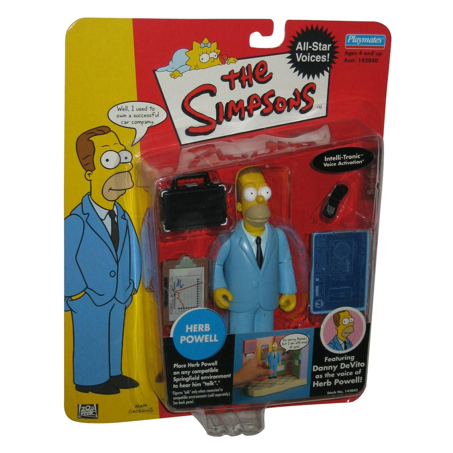 Simpsons All Star Voices 1 Herb Powell Playmates Action Figure - Fashions for Home