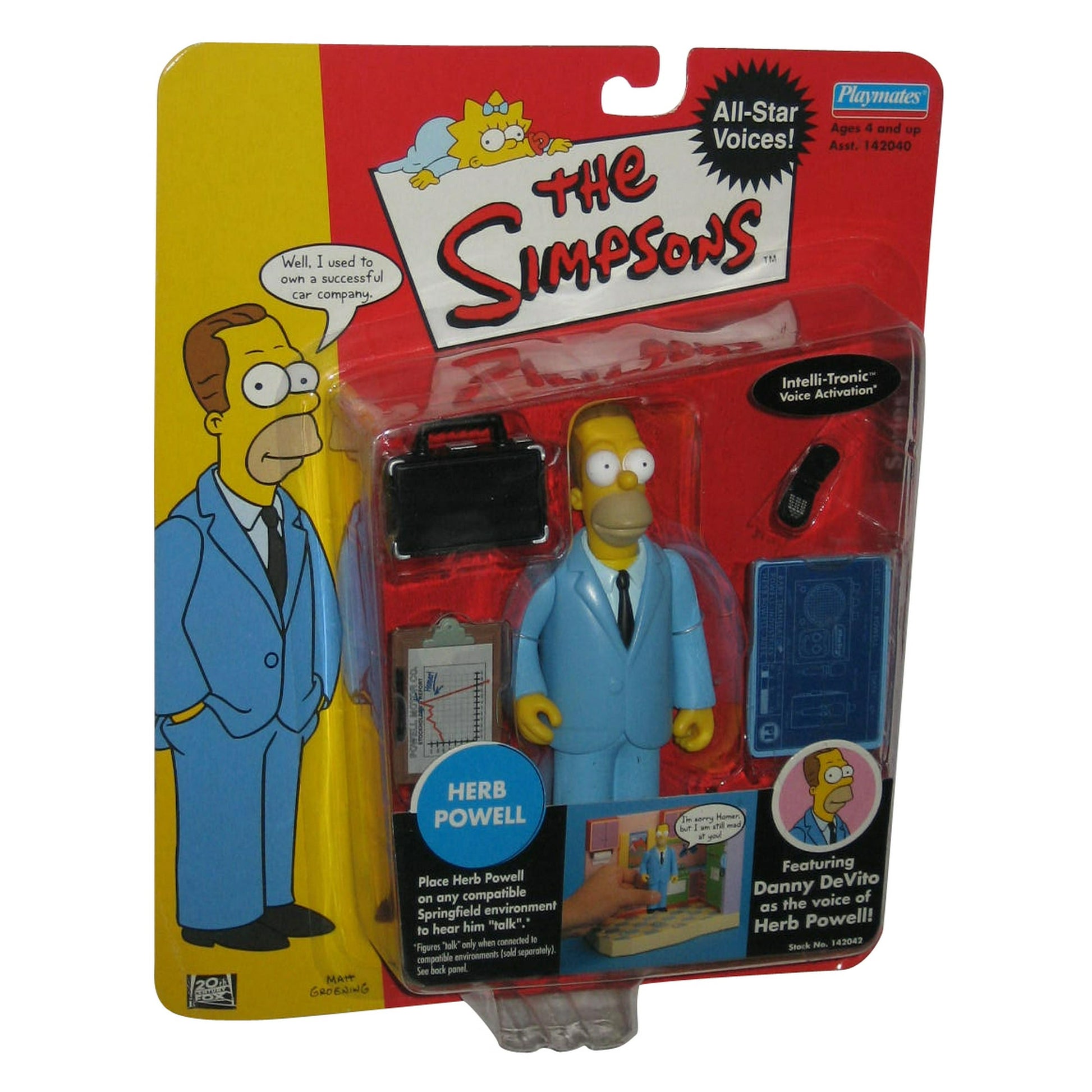 Simpsons All Star Voices 1 Herb Powell Playmates Action Figure - Fashions for Home