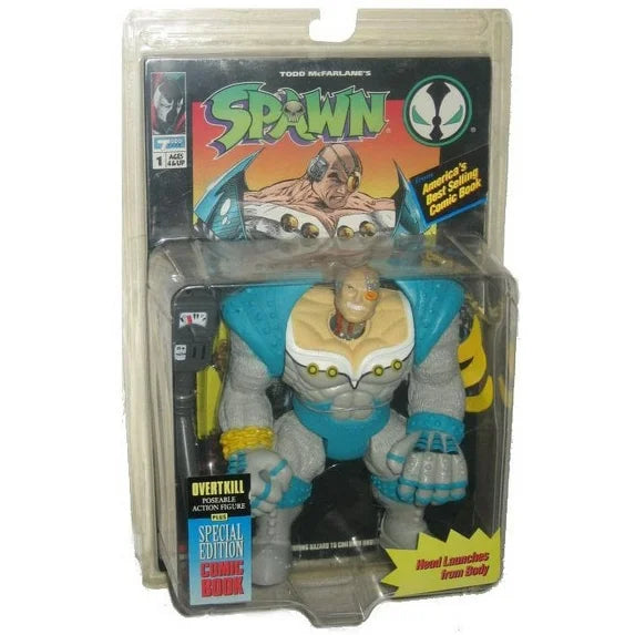 Spawn Ultra Action Figures Overtkill poseable action figure w/comic book Fashions for Home