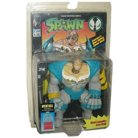 Spawn Ultra Action Figures Overtkill poseable action figure w/comic book Fashions for Home