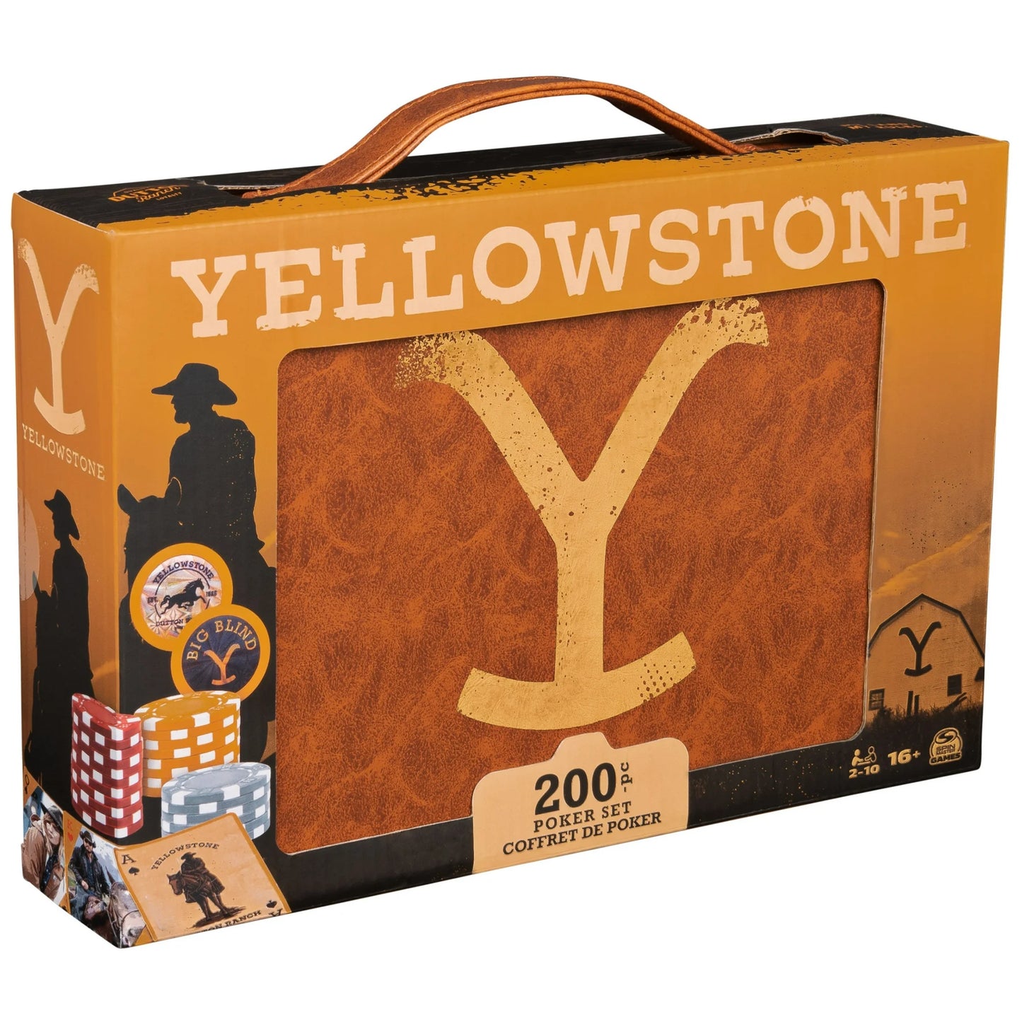 Spin Master Games, Yellowstone, 200-Piece Poker with Custom Carrying Case, Ages 16 and up Fashions for Home