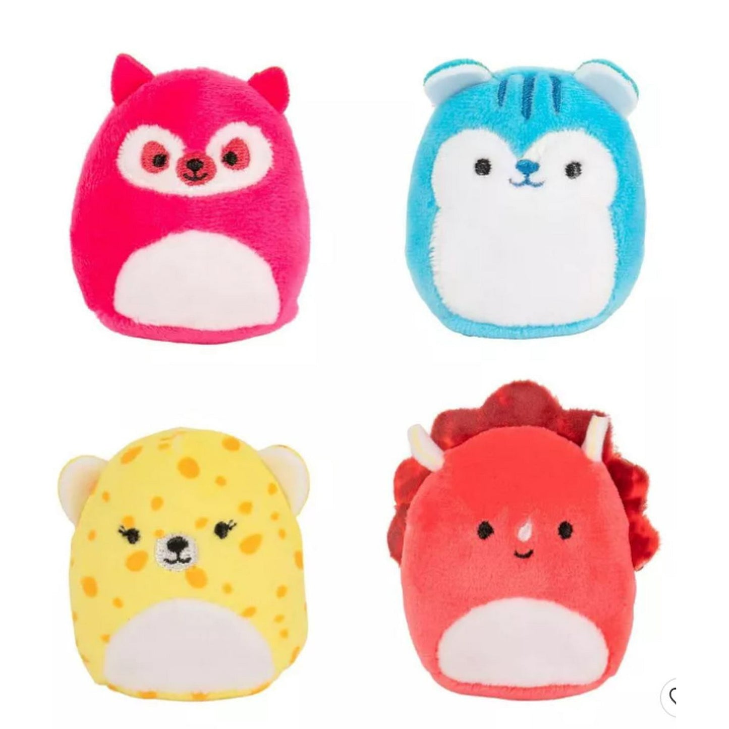 Squishville Mystery Mini-Squishmallows Bright Squad 4Pk with 2 inch Mini Stuffed Animals
