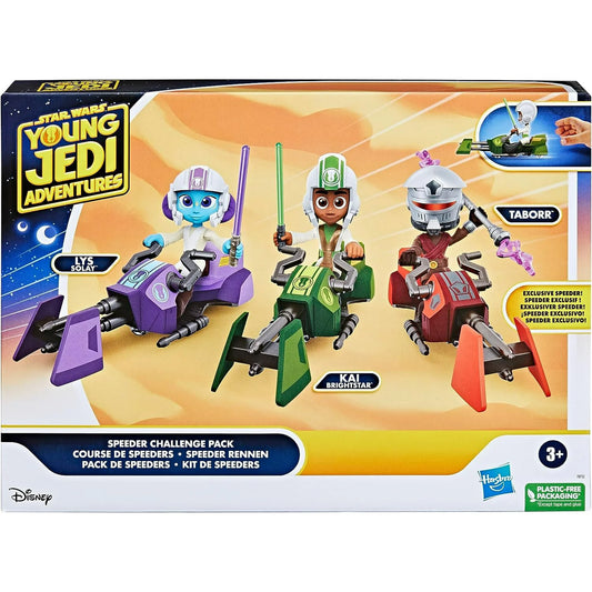 Star Wars Young Jedi Adventures Speeder Challenge Pack (Lys Solay, Kai Brightstar & Taborr)
