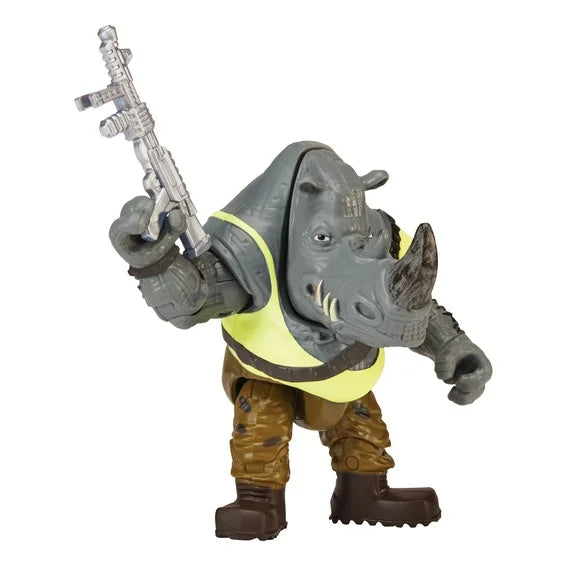 Teenage Mutant Ninja Turtles Mutant Mayhem Rocksteady Basic Action Figure, 4.25