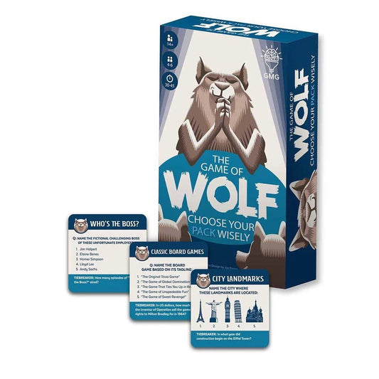 the game of wolf board game offered by gray matters games