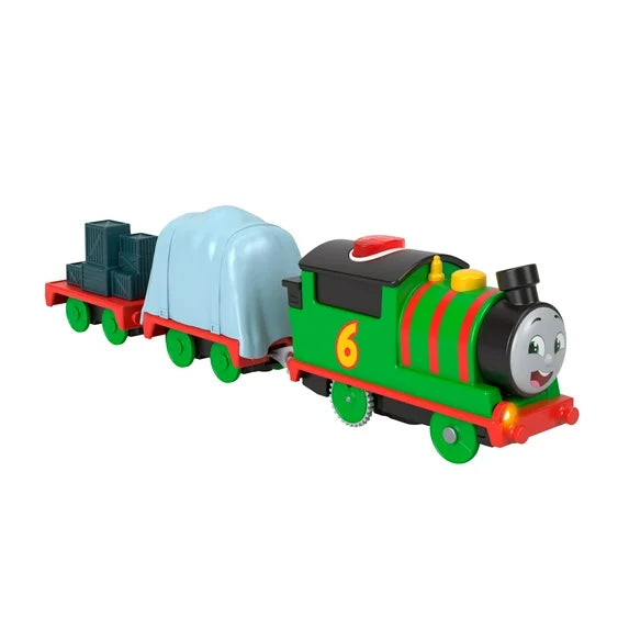 Thomas & Friends Talking Percy Toy Train Play Vehicle, Motorized Engine with Phrases & Sounds