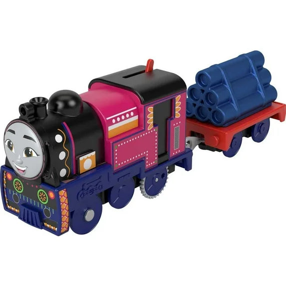 Thomas & Friends Motorized Toy Train Ashima Battery-Powered Engine with Cargo Car for Pretend Play Preschool Kids Ages 3+ Years