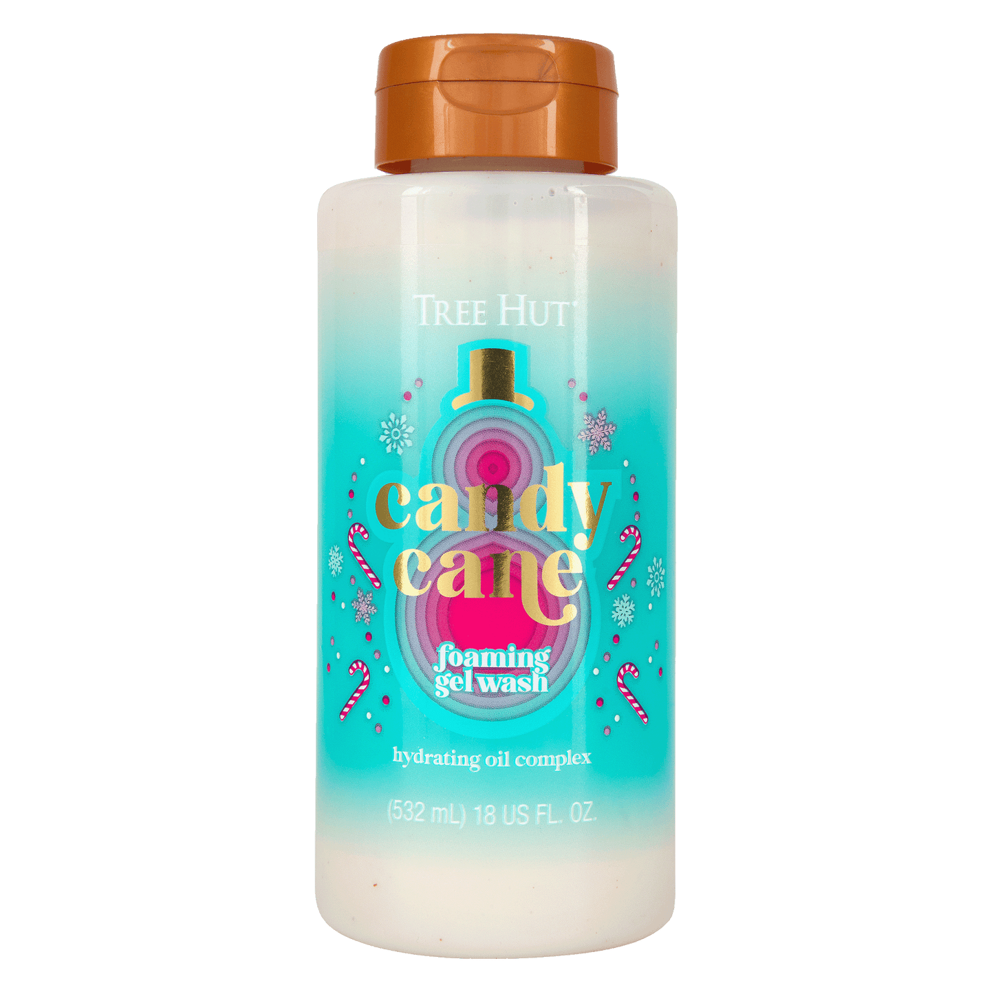 Tree Hut Candy Cane Nourishing & Moisturizing Foaming Gel Wash, 18 oz - Fashions for Home