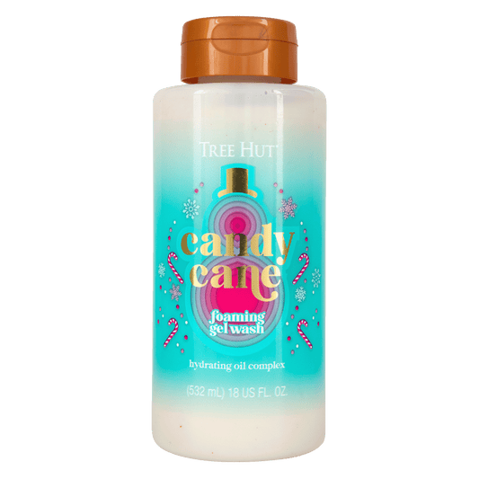 Tree Hut Candy Cane Nourishing & Moisturizing Foaming Gel Wash, 18 oz - Fashions for Home