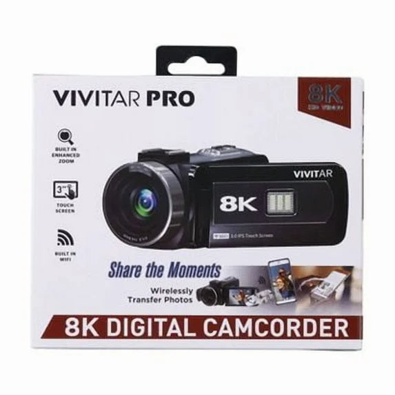 Vivitar 8K 18x Zoom Camcorder
