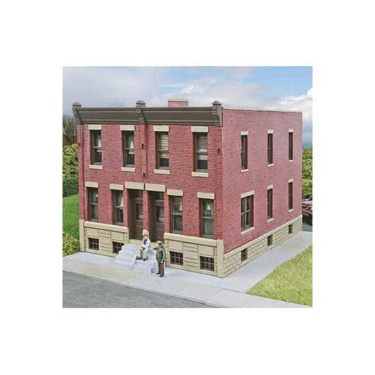 Walthers Cornerstone HO Scale Building/Structure Kit Brick Row House/Home Fashions for Home