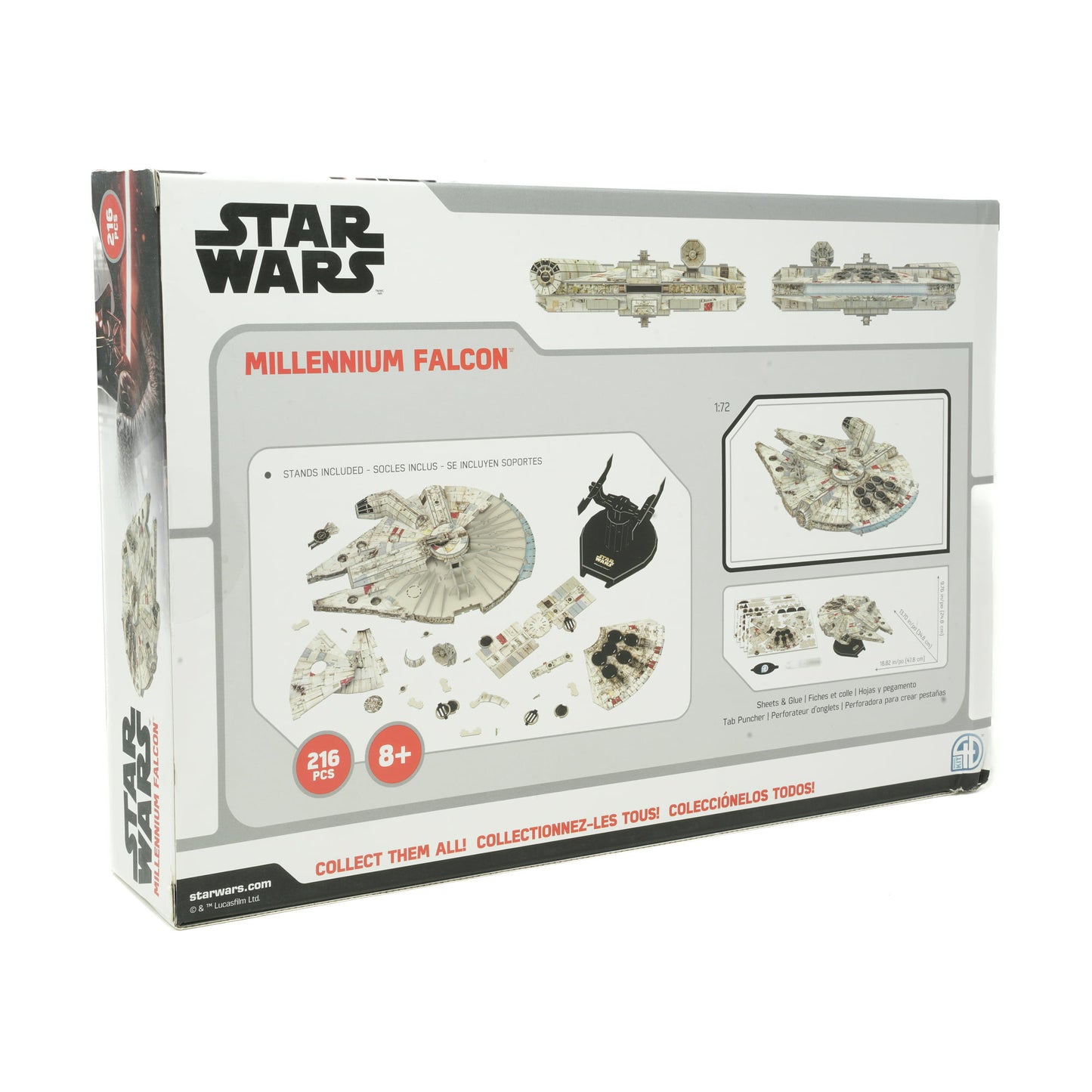 4D Cityscape Star Wars - Millennium Falcon Paper Model Kit: 216 Pcs Fashions for Home