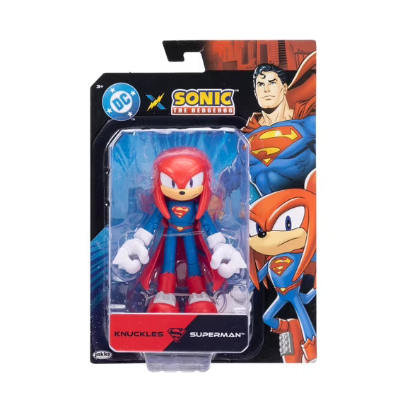 Sonic X DC Knuckles As Superman 5 inch Action Figure Fashions for Home