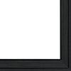 Black Channel Framed Decorative Wall Mirror With Hook, Ready to Hang