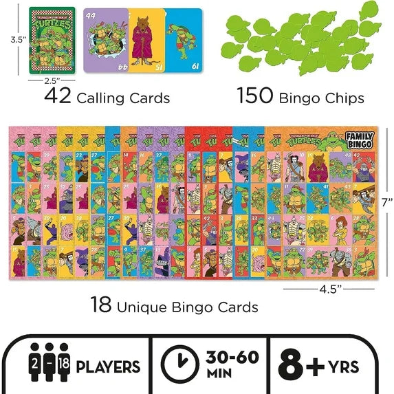 Teenage Mutant Ninja Turtles Family Bingo Game Fashions for Home