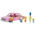 The Simpsons Family Sedan Playset with 5 Character Figures, 2.5-Inch Scale, Poseable Action Figure Set - Fashions for Home