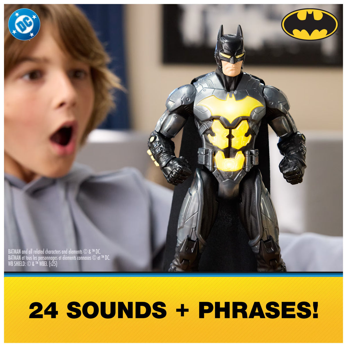 DC Comics, Batman Night Flare 12-inch Light Up Action Figure, for Ages 4 and Up Fashions for Home